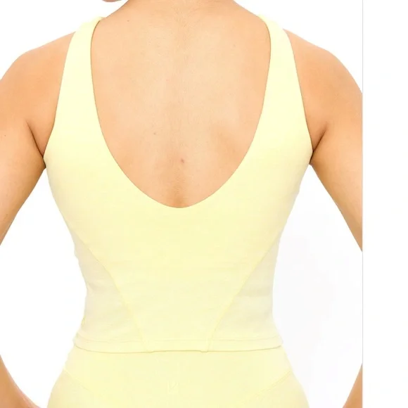 BuffBunny Light Yellow Women's Intimate Top - Picture 4 of 9